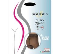 Solidea Collant Curvy 70 opaco moka effetto termico, taglia 2M-XL