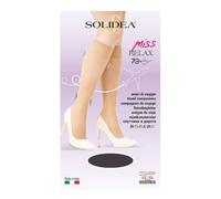 Solidea Gambaletto Miss Relax 70 – 70 den velato, 12/15 mmHg, Blu scuro, Taglia L