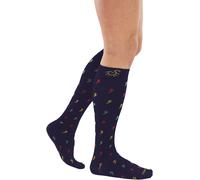 SOLIDEA Gambaletti BLU NAVY unisex SOCKSFORYOU BAMBOO FLASH Calze a compressione graduata 18/24 mmHg Art. 0610A4 Size L