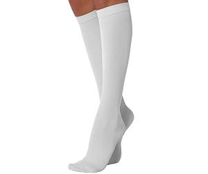 SOLIDEA Gambaletti Compressione Graduata 12/15 mmHg Relax Unisex 70 | Calze A Compressione Graduata Uomo, Gambaletto Compressione Graduata Donna (Bianco, L)