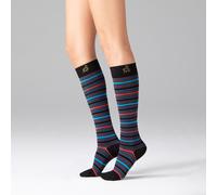 Solidea Gambaletti STRIPE GAME ALTAIR, Colore NERO, Calze a compressione graduat