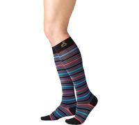 SOLIDEA Gambaletti STRIPE GAME ALTAIR, Colore NERO, Calze a compressione graduata 15/21 mmHg Art. 0626A0 Tg. L