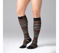 Solidea Gambaletti STRIPE GAME PERSEO, Colore NERO, Calze a compressione graduat