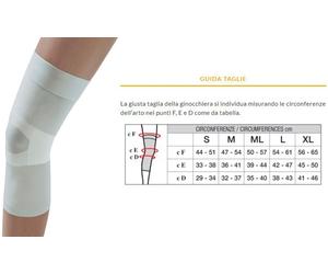 Solidea Ginocchiera BIANCA Silver Support Knee 23/32 mmHg Art. 0389B8