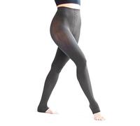 SOLIDEA Leggings Donna Micromassaggianti Silver Wave Long | Leggings Donna Compressione Graduata (Fumo, 48)
