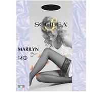 Solidea Calze autoreggenti Marilyn 140 den, maglia liscia, sheer, Camel Taglia 4-L