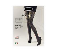 Solidea Rachel 70 Den Lace Collant Pizzo Moka - Collant a compressione