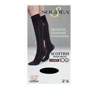 Solidea SCOTTISH KNEE-HIGH 100 UNISEX GAMBALETTO FANTASIA NERO L