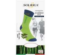 Solidea Socks For You Bamboo Fly Happy Blue Compressione 18 24mmHg Verde Fluo 1S - Calzini a compressione