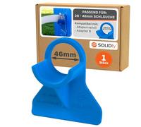 SOLIDfy® - Supporto per tubo flessibile in plastica per piscine Intex e Bestway, 26 mm - 38 mm, 1 pezzo, colore blu