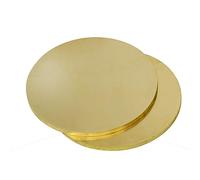 Solidi Dischi in ottone vuoti, H62 Disco Ottone Misure Multiple 1/2/3/4/5 Pz(Dia. 50x3mm 2PCS)