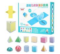 Solidi Geometrici - PP | Forme 3D Modelli per Insegnamento della Geometria Set di Apprendimento Matematica Educazione Classe Studente Studio Quotidiano Materiale Didattico Oggetti IT