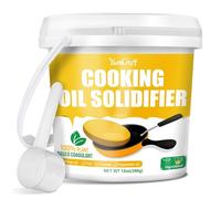 Solidificatore per olio da cucina, solidificatore di olio può indurire fino a 2,25 galloni di oli per friggere lontano dal disordine, smaltimento di indurenti grassi, polvere solidificante dell'olio