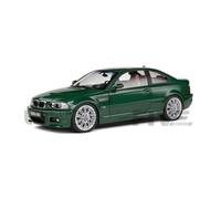 MODELLINO AUTO STATICO SOLIDO BMW 3 SERIE M3 E46 COUPE 2000 VERDE SCALA 1:18