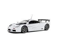 MODELLINO AUTO STATICO SOLIDO MCLAREN F-1 GTR SHORT TAIL 1996 BIANCO SCALA 1:18