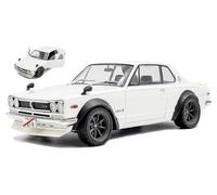 SOLIDO 1:18 MODELLINO AUTO STATICO NISSAN SKYLINE C10 HAKOSUKA WORKS 1970 BIANCO