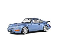 Porsche 911 (964) Turbo 1990 Modellino Auto Blu Metallico 1:18 Solido