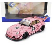 SOLIDO 1/18 PORSCHE 911 993 RWB BODYKIT ROSA COUPE 2020 MODELLINO AUTO STATICO