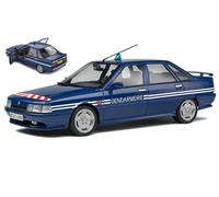 SOLIDO 1/18 RENAULT 21 TURBO BRI GENDARMERIE 1992 BLU MODELLINO STATICO DIECAST