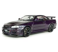 SOLIDO 1/43 NISSAN SKYLINE GT-R R34 Z-TUNE 1999 VIOLA MODELLINO AUTO STATICO