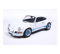 SOLIDO 1801119 MINIATURE PORSCHE 911 RSR STRISCE BIANCO/BLU CARRERA 1973 1/18
