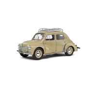 1951 Renault 4CV Con Portaequipajes Beige Tórtola 1:18 Solido S1806605