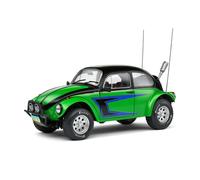 MODELLINO AUTO STATICO SOLIDO VW MAGGIOLINO BEETLE BAJA 1976 VERDE SCALA 1:18