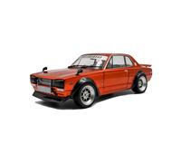 SOLIDO 1813003 MINIATURA NISSAN SKYLINE (C10) HAKOSUKA FUNZIONA ARANCIONE MET...