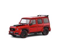 MODELLINO AUTO STATICO SOLIDO MERCEDES G-CLASS G63 700 BRABUS 2022 ROSSO 1/43