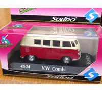 Solido 4534 VW Bulli Samba Bus 1/43 , T 1 Trasportatore, neuwertig IN Confezione