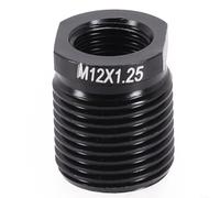 Solido adattatore per pomello del cambio in lega di alluminio, compatibile con M10 e filettatura interna (M12 x 1,25)