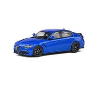 MODELLINO AUTO STATICO DIECAST ALFA ROMEO GIULIA QUADRIFOGLIO 2016 BLU 1/43