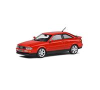 Die cast 1/43 Modellino Auto Audi 80 Coupe S2 Turbo Red 1992 by Solido