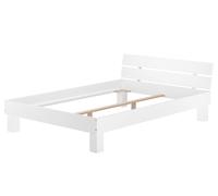 Solido bianco telaio matrimoniale per materasso 140x200 in Faggio 60.86-14WoR