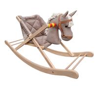 Solido cavallino-seggiolina a dondolo per bambini da 18 mesi con solide maniglie