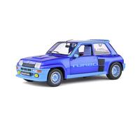 Renault 5 Turbo 1981 Blu Modello Auto 1:18 Solido Die-Cast