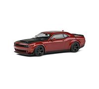 SOLIDO - DOD Challenger Demon - 2018 - Auto in miniatura da collezione - 1:43 - Rosso/Nero - Metallo - Adulto Unisex