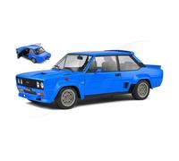 MODELLINO AUTO STATICO SOLIDO FIAT 131 ABARTH 1980 BLU MODELLISMO SCALA 1:18
