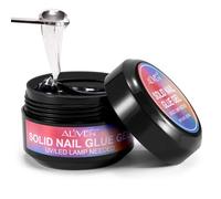 Solido Gel Adesivo per Unghie Acriliche - Colla UV per Unghie Artificiali per una Lunga Durata