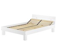 Solido grande bianco matrimoniale 140x220 con doghe regolabili 60.86-14-220WFV