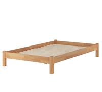 Solido grande letto futon 120x220 Faggio massello con doghe rigide 60.84-12-220