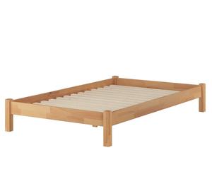 Solido grande letto futon 120x220 Faggio massello con doghe rigide 60.84-12-220