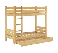 Solido letto castello di Pino PER ADULTI 90x200 e utile cassettone 60.16-09S1