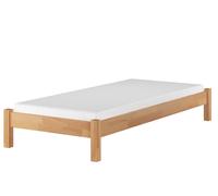 Solido letto futon 80x200 Faggio massello con doghe rigide e materasso 60.84-08M
