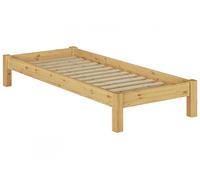 Solido letto futon 80x200 in Pino massello laccato con doghe rigide 60.35-08