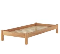 Solido letto futon 90x200 in Faggio massello con doghe rigide curve 60.84-09FL