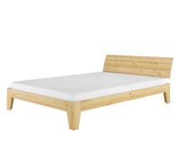 Solido letto in Pino massello con materasso 140x200 su doghe rigide 60.62-14M