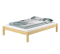 Solido matrimoniale futon in pino per materasso140x200 con doghe rigide 60.35-14