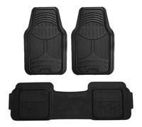 Solido Nero 3pcs Pavimento Tappetini Set Resistente Auto Universale Per