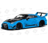 Solido NISSAN GT-R (R35) LB WORKS SILHOUETTE COUPE 2019 BLUE/BLACK 1:43